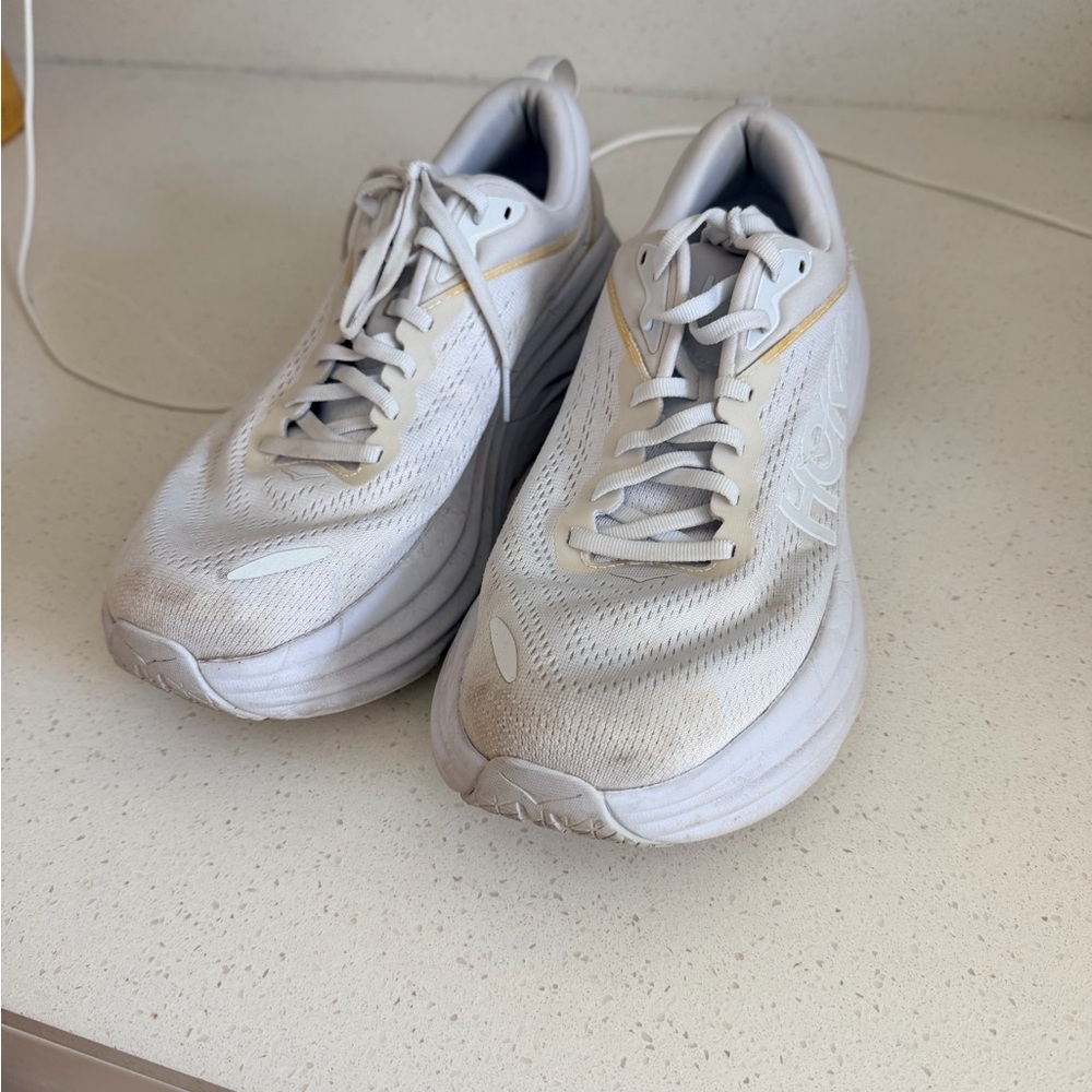 Hoka White Running Shoes